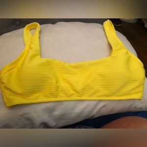 Salt & cove Yellow swim suit top XL new tags on